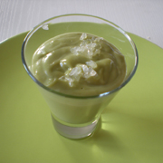Verrine de "crème au Thé Vert Matcha"