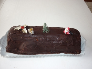Bûche aux Marrons et Chocolat Noir (Noël 2009) - image 1
