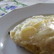 Fromage de Chèvre Chaud sur Galette de Pomme de Terre