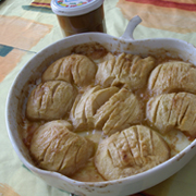 Crème Caramel au Beurre Salé et Pommes Fondantes