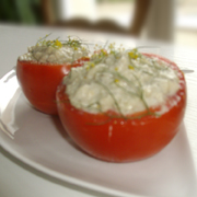 Tomates au Fromage Blanc et Sassenage