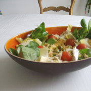 Salade Endive, Surimi, Tomates, Cerises