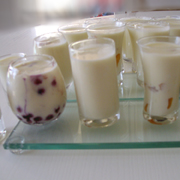 Verrines " Panna Cotta aux Fruits"