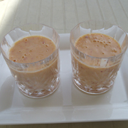 Smoothie (Pêche-Abricots-Framboises)