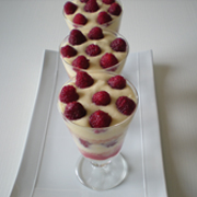 Verrines " Tiramisu aux Framboises"