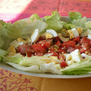 Salade de Tomates Oeufs Laitue