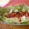 Recette Salade de Tomates Oeufs Laitue (Plat complet - Cuisine allégée)