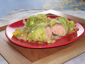 Saumon en Papillote de Chou - image 1