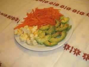 Salade de Carottes, Avocats, Reblochon à l'Orange - image 1