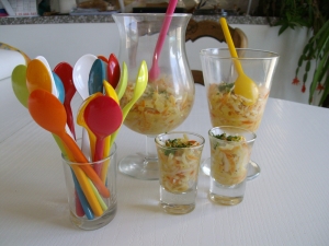 Verrine au Coeur de Palmier et Surimi - image 1