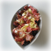 Salade d'Endives aux Figues, Jambon de Pays et Noix