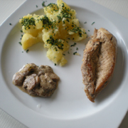 Blanc de Poulet aux Pommes de Terre et aux Champignons