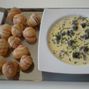 Velouté d'Escargots au vin de Savoie