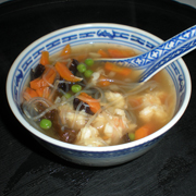 Soupe Chinoise aux Crevettes