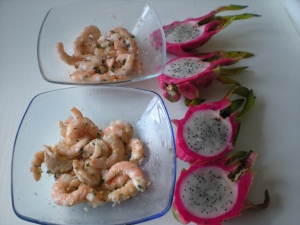 Crevettes au Fruit du Dragon (Pitaya) - image 2