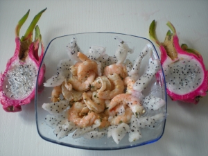 Crevettes au Fruit du Dragon (Pitaya) - image 3