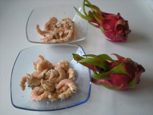Crevettes au Fruit du Dragon (Pitaya) - image 4