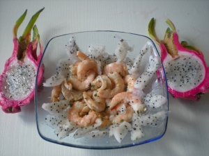 Crevettes au Fruit du Dragon (Pitaya) - image 5