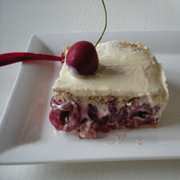 Dacquoise aux Cerises et Chocolat Blanc