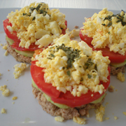 Thon, Concombre, Tomates, Oeufs