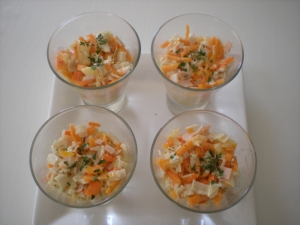 Verrines " Surimi, Carottes, Ananas" - image 2