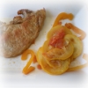 Recette Côtes de Porc aux Courgettes Jaunes, Poivron Orange et Tomates (Plat complet - Cuisine familiale)