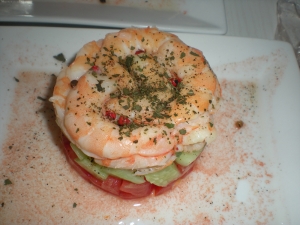 Tomates, concombre, crevettes - image 2