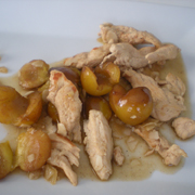 Aiguillettes de Poulet aux Mirabelles