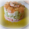 Crevettes, Concombre, Melon,