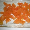 Recette Melon confit (Cubes ou Lamelles) (Dessert - Gastronomique)