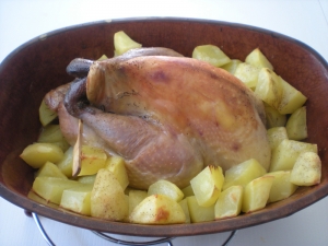 Pintade, Pommes de terre, Physalis - image 2