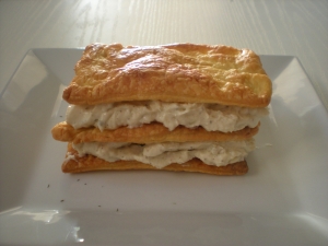 Mille-feuille au Sassenage et Pavé de Saumon - image 1