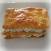 Mille-feuille au Sassenage et Pavé de Saumon