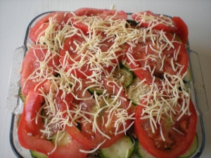 Mille-Feuille de Tomates, Courgettes, Viande - image 4