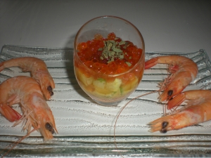Verrrines "de Crevettes aux Oeufs de Saumon" - image 1