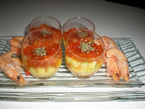 Verrrines "de Crevettes aux Oeufs de Saumon" - image 2