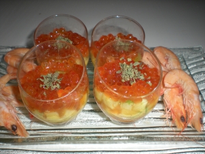 Verrrines "de Crevettes aux Oeufs de Saumon" - image 3