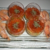 Recette Verrrines "de Crevettes aux Oeufs de Saumon" (Apéritif - Gastronomique)