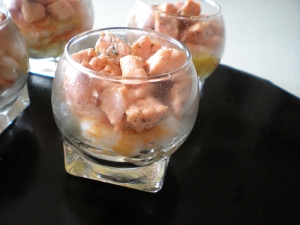 Verrines de "Crabe, Crevettes, Saumon au Citron Caviar" - image 4