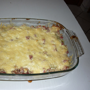 Gratin de Ravioles, Jambon, Fromage