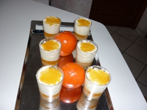 Panna Cotta de Kaki sur lit de Caramel - image 5