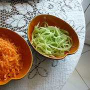 Linguines de concombre