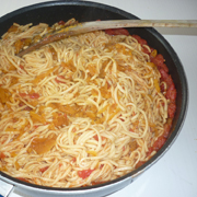 Spaghettis à la Poutargue d'Oeufs de Mulet