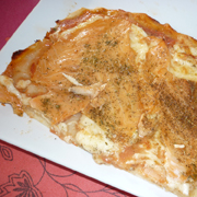 Pizza au Saumon Fumé