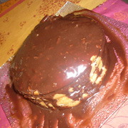 Gâteau aux Poires et Ganache au Chocolat