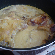 Côtes de Porc au Curcuma et Lait de Coco