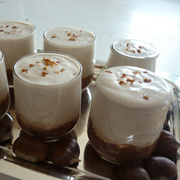 Verres Chocolat-Mousse de Crème aux Marrons