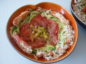 Salade de Courgettes au Crabe - image 1