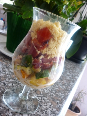 Verrine "Crumbles de Légumes au Tamié" - image 3