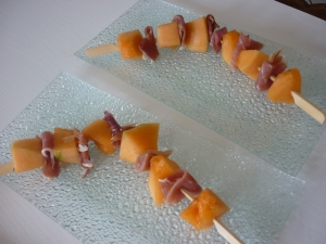 Brochettes de Melon au Poivre Sichuan et Jambon Cru - image 1